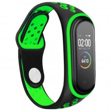 Ремешок Mi Band 5/6 Sport Black&Green