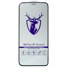Защитное стекло 3D Max for iPhone 12 Mini Black (no package)