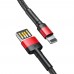 Кабель Baseus Lightning Cafule 2m/1.5A (CALKLF-C19) Black-Red