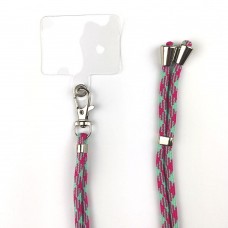 Мотузок вузький для смартфона MiaMi Rope Light Green-Pink #119