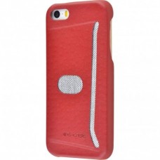 Чехол G-Case Jazz Series with Card Slot для Apple IPhone5/5S Red