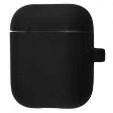 Чехол Silicone Case New with Carbine для Apple Airpods 1/2 Black