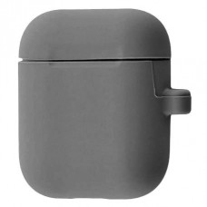 Чехол Silicone Case New with Carbine для Apple Airpods 1/2 Dark Gray