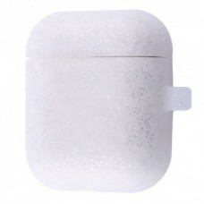 Чехол Silicone Case Slim with Carbine для Apple Airpods 2 Silver/White
