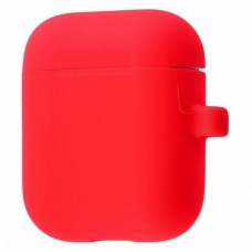 Чехол Silicone Case Slim with Carbine для Apple Airpods 2 Red