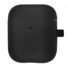 Чехол Silicone Case Slim with Carbine для Apple Airpods 2 Black