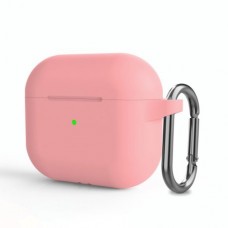 Чехол Silicone Case with Carbine для Airpods 3 Pink