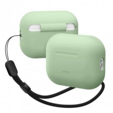 Чехол Elago Silicone Basic Case with Nylon Lanyard для Airpods Pro 2 Pastel Green (EAPP2SC-BA+ROSTR-PGR)