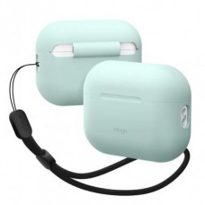 Чехол Elago Silicone Basic Case with Nylon Lanyard для Airpods Pro 2 Mint (EAPP2SC-BA+ROSTR-MT)