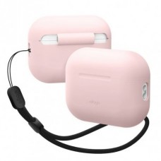 Чехол Elago Silicone Basic Case with Nylon Lanyard для Airpods Pro 2 Light Pink (EAPP2SC-BA+ROSTR-LPK)