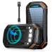 Внешний аккумулятор Solar power bank 20000mAh PN-W23 солнечная панель