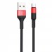 Кабель Hoco X26 Micro USB (1m) black/red