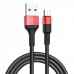 Кабель Hoco X26 Micro USB (1m) black/red