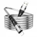 Кабель Hoco U105 Treasure Jelly Braided Lightning (1,2m) silver