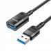 Кабель Hoco U107 USB to USB-female (1.2m) black