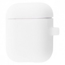 Чехол Silicone Case New with Carbine для Apple Airpods 1/2 Luminescent White