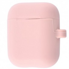 Чехол Silicone Case New with Carbine для Apple Airpods 1/2 Pink Sand