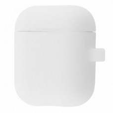 Чехол Silicone Case New with Carbine для Apple Airpods 1/2 White