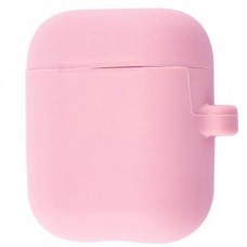 Чехол Silicone Case New with Carbine для Apple Airpods 1/2 Pink
