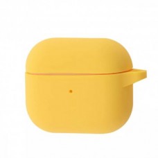 Чехол Silicone Case New with Carbine для Airpods 3 Yellow