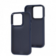 Чехол Metal Bezel для iPhone 14 Pro Dark Blue