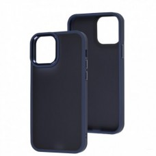 Чехол Metal Bezel для iPhone 12/12 Pro Dark Blue