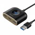 USB-Хаб Baseus Square Round USB to USB 3.0 + 3USB 2.0 (1m) black