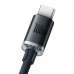 Кабель Baseus Crystal USB - Type-C 100W 1.2m черный CAJY000401