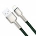 Кабель Baseus Cafule Metal Lightning 2.4A (1m) white