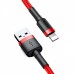 Кабель Baseus Cafule Lightning 2.4A (0.5m) red/black