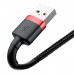 Кабель Baseus Cafule Lightning 1.5A (2m) red/black