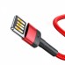 Кабель Baseus Cafule Lightning Special Edition 2.4A (1m) red/black