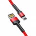 Кабель Baseus Cafule Lightning Special Edition 2.4A (1m) red/black
