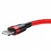 Кабель Baseus Cafule Lightning 2A (3m) red/black