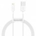 Кабель Baseus Superior Series Fast Charging Lightning 2.4A (1m) white