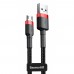 Кабель Baseus Cafule Micro USB 2.4A (1m) red/black