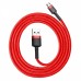 Кабель Baseus Cafule Micro USB 2.4A (1m) red/black