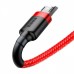 Кабель Baseus Cafule Micro USB 2.4A (1m) red/black