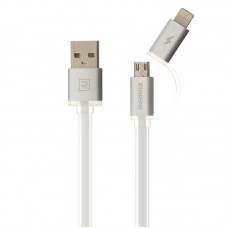 Кабель combo Micro USB+Lightning REMAX Aurora  RC-020t