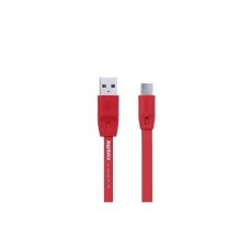 Кабель Micro USB REMAX Full Speed RC-001m красный плоский