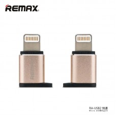 Переходник Micro USB to Lightnng REMAX RA-USB2 золотистый