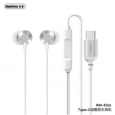 Наушники REMAX Metal Wired Earphone Type-C RM-512a