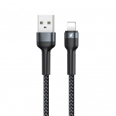 Кабель Remax Jany USB 2.0 to Lightning 2.4A 1M черный (RC-124i)