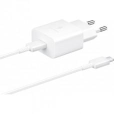 Сетевое зарядное устройство Samsung 15W Power Adapter (w C to C Cable) White (EP-T1510XWEGRU)