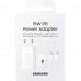 Сетевое зарядное устройство Samsung 15W Power Adapter (w C to C Cable) White (EP-T1510XWEGRU)