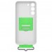 Чехол Samsung Silicone with Strap Cover для Galaxy S22 (S901) White (EF-GS901TWEGRU)