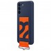 Чехол Samsung Silicone with Strap Cover для Galaxy S22+ (S906) Navy (EF-GS906TNEGRU)