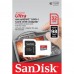 Карта памяти SanDisk Ultra 32GB microSDHC C10 UHS-I R100MB/s Ultra + SD (SDSQUNR-032G-GN3MA)