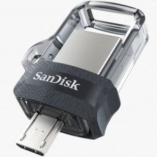 Флешка двойная SanDisk USB 3.0 Ultra Dual OTG 16Gb (130 Mb/s)