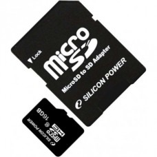 Карта памяти Silicon Power microSDHC 16GB Class 10 R10MB/s + SD-адаптер (SP016GBSTH010V10)